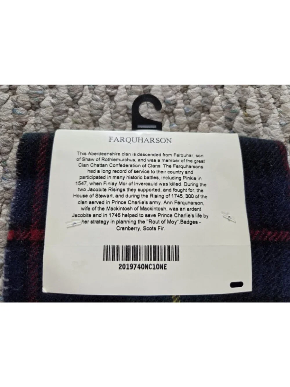 James Pringle Weavers Lambswool Scarf Dress Gordon Tartan Green Blue Yellow Red